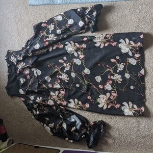 Beautiful Floral open shoulder Saks Fifth Avenue dress